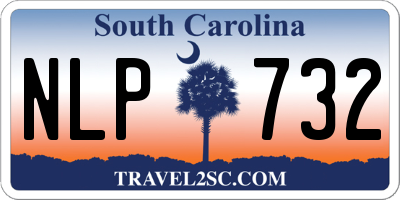 SC license plate NLP732
