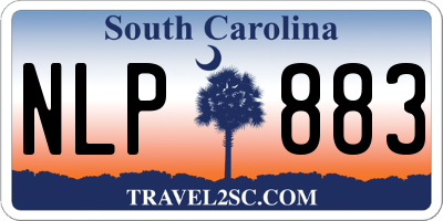 SC license plate NLP883