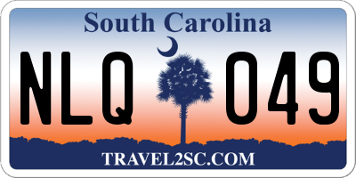 SC license plate NLQ049