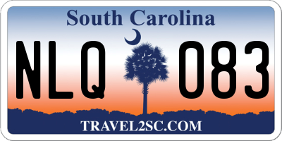 SC license plate NLQ083