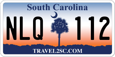 SC license plate NLQ112
