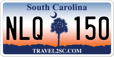 SC license plate NLQ150