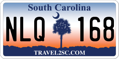 SC license plate NLQ168