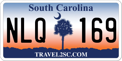 SC license plate NLQ169