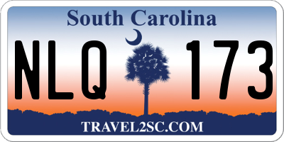 SC license plate NLQ173
