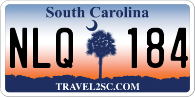 SC license plate NLQ184