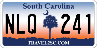 SC license plate NLQ241