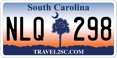 SC license plate NLQ298