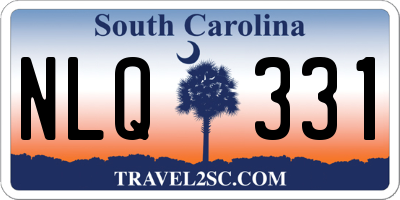 SC license plate NLQ331