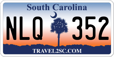 SC license plate NLQ352