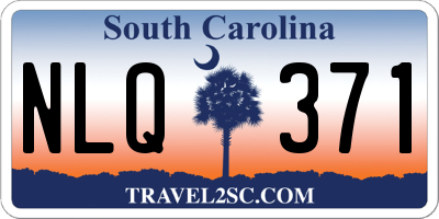 SC license plate NLQ371