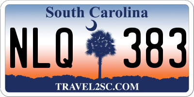 SC license plate NLQ383