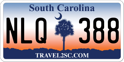 SC license plate NLQ388