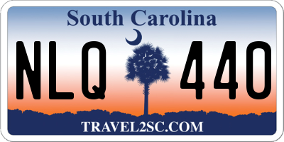 SC license plate NLQ440