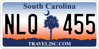 SC license plate NLQ455