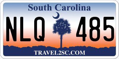 SC license plate NLQ485