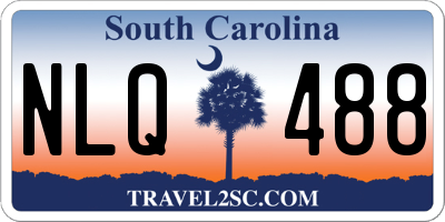 SC license plate NLQ488