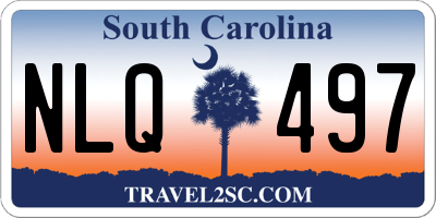 SC license plate NLQ497