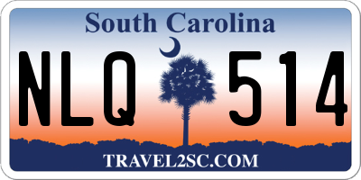 SC license plate NLQ514