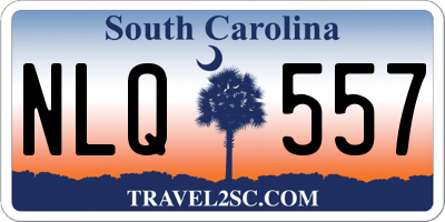 SC license plate NLQ557