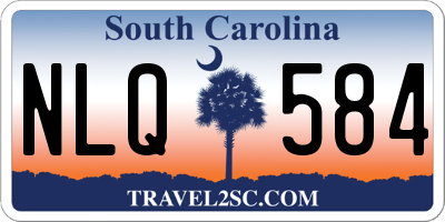 SC license plate NLQ584