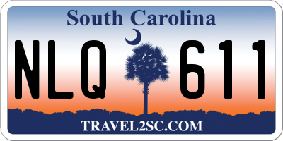 SC license plate NLQ611