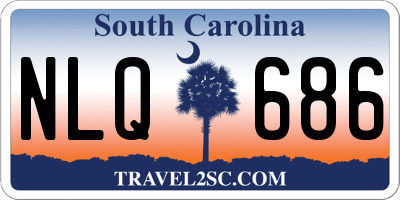 SC license plate NLQ686