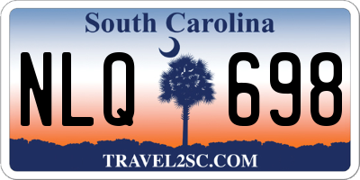 SC license plate NLQ698