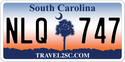 SC license plate NLQ747
