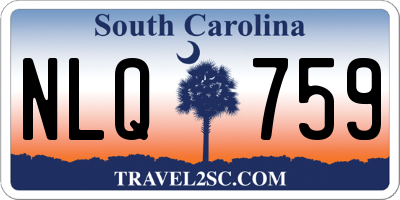 SC license plate NLQ759