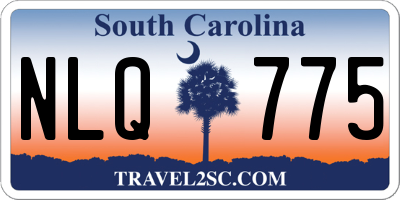 SC license plate NLQ775