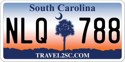 SC license plate NLQ788