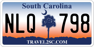 SC license plate NLQ798