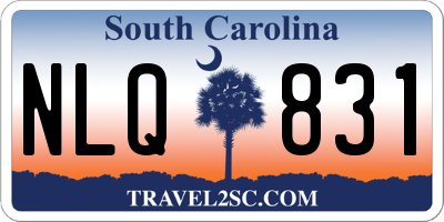 SC license plate NLQ831