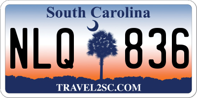 SC license plate NLQ836