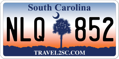 SC license plate NLQ852