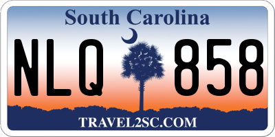 SC license plate NLQ858