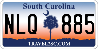 SC license plate NLQ885
