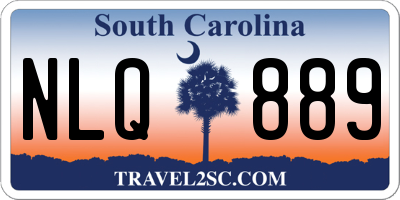 SC license plate NLQ889