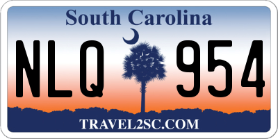 SC license plate NLQ954