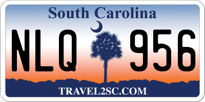 SC license plate NLQ956