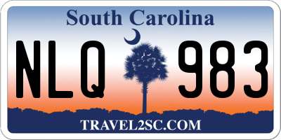 SC license plate NLQ983