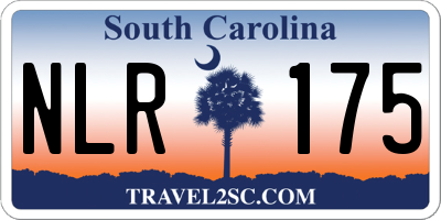 SC license plate NLR175