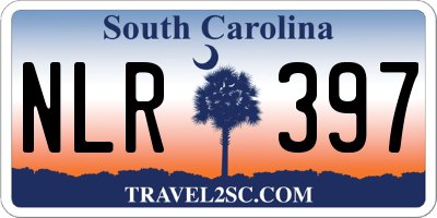 SC license plate NLR397