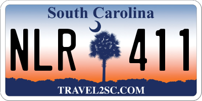 SC license plate NLR411