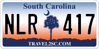 SC license plate NLR417