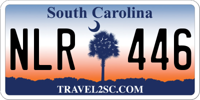 SC license plate NLR446