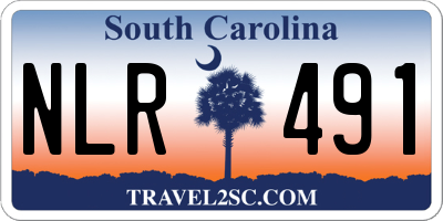 SC license plate NLR491