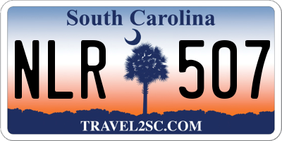 SC license plate NLR507