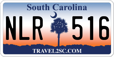 SC license plate NLR516